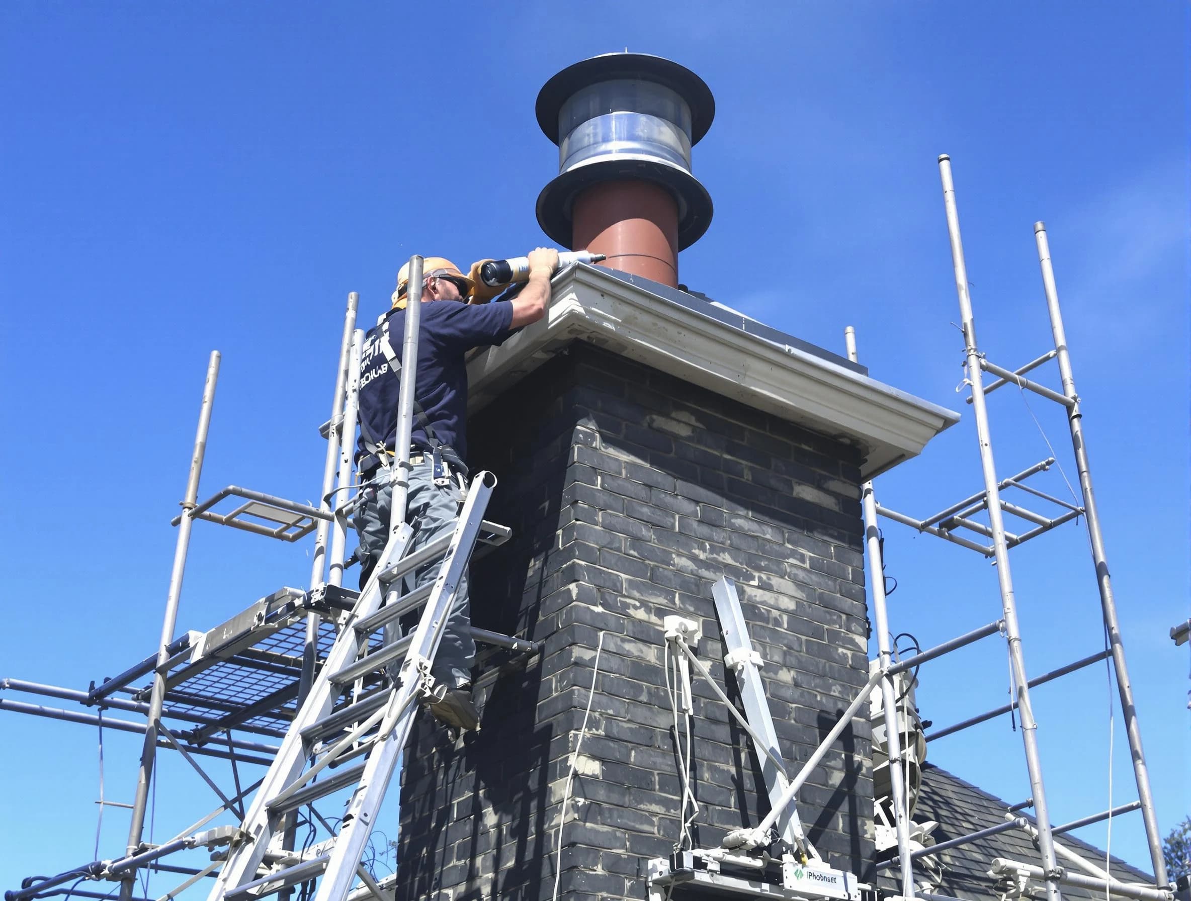 Sturdy chimney crown finished by Green Hill Chimney Sweep in Green Hill, TN