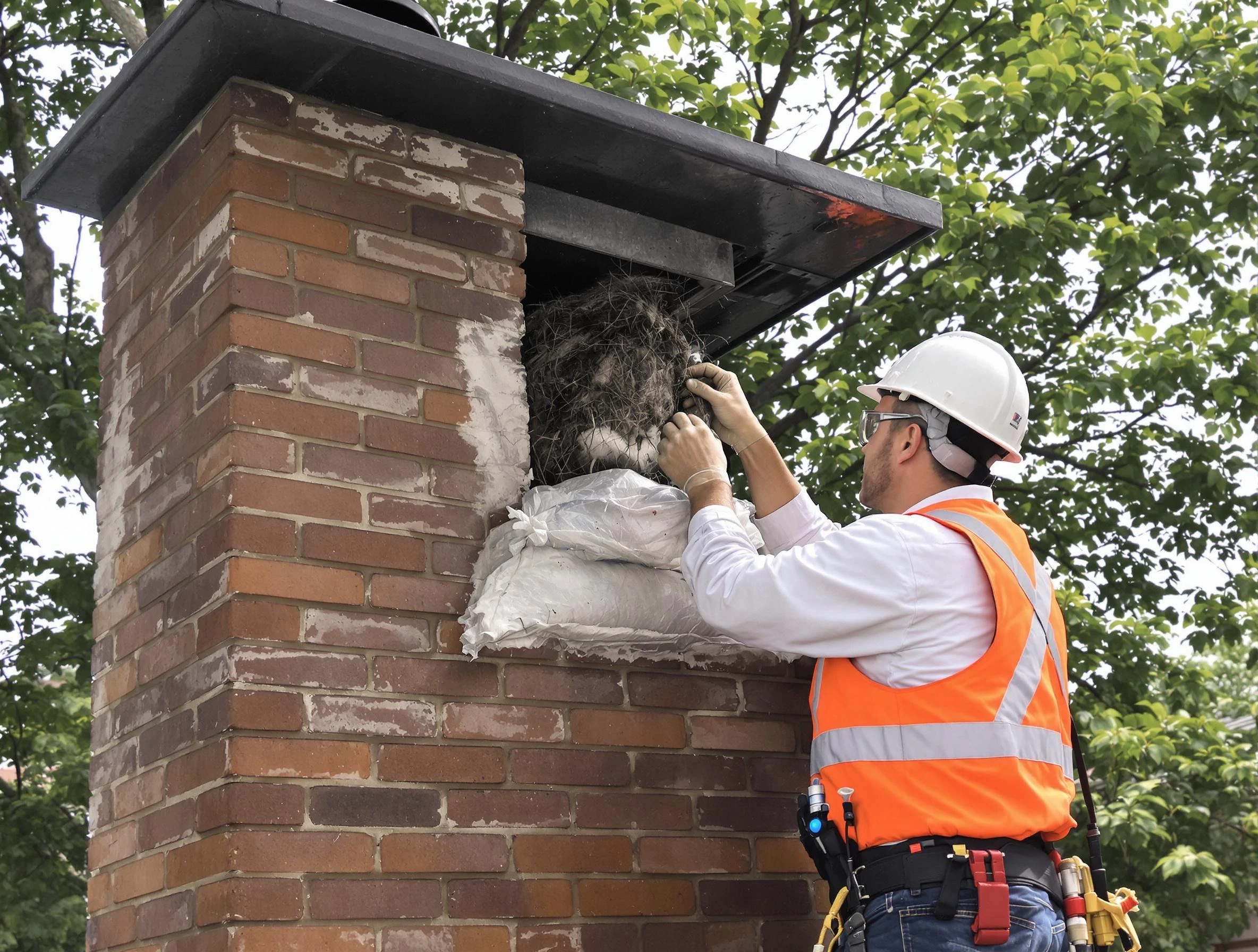 Humane removal of debris and animals by Green Hill Chimney Sweep in Green Hill, TN