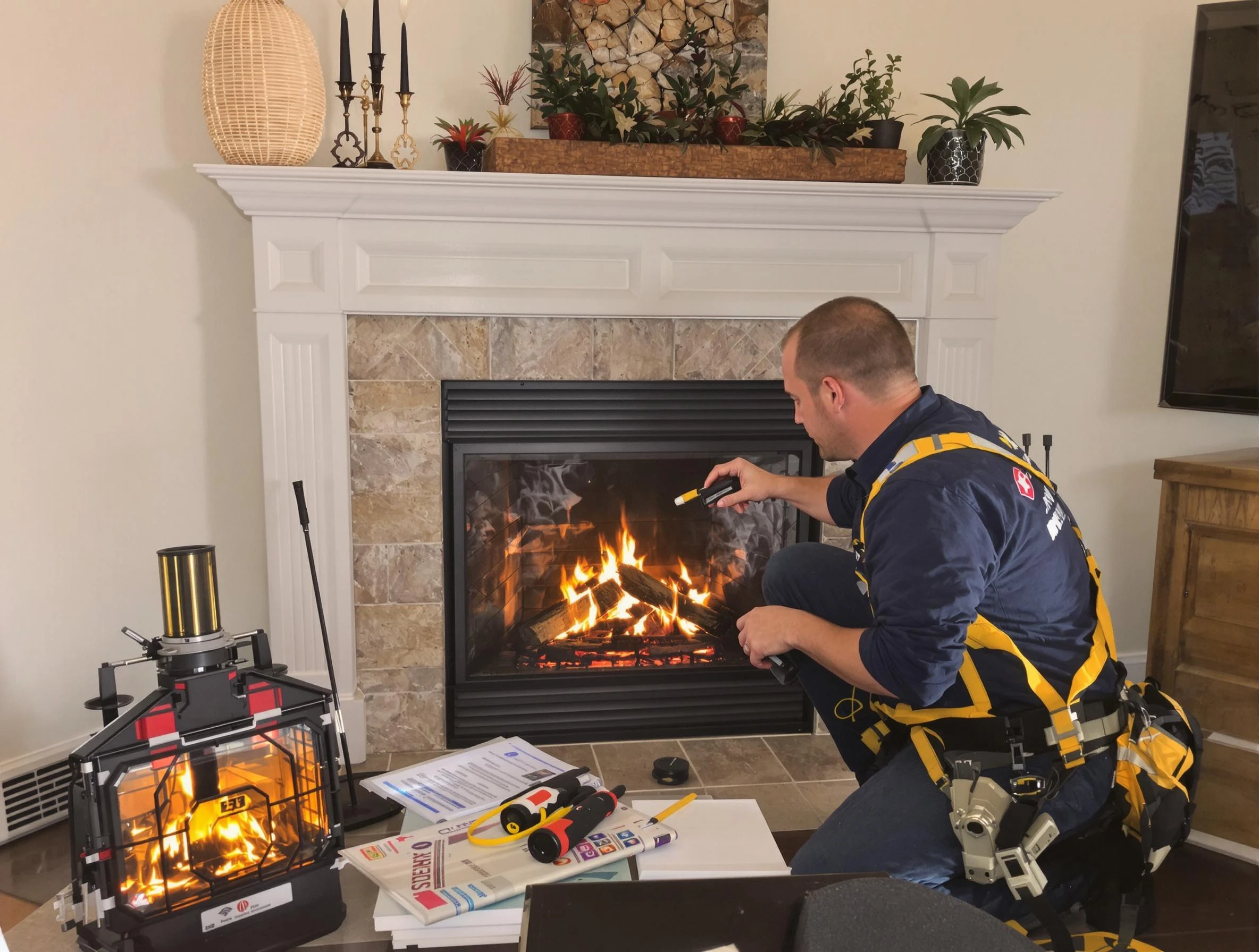 Safety-focused fireplace inspection by Green Hill Chimney Sweep in Green Hill, TN